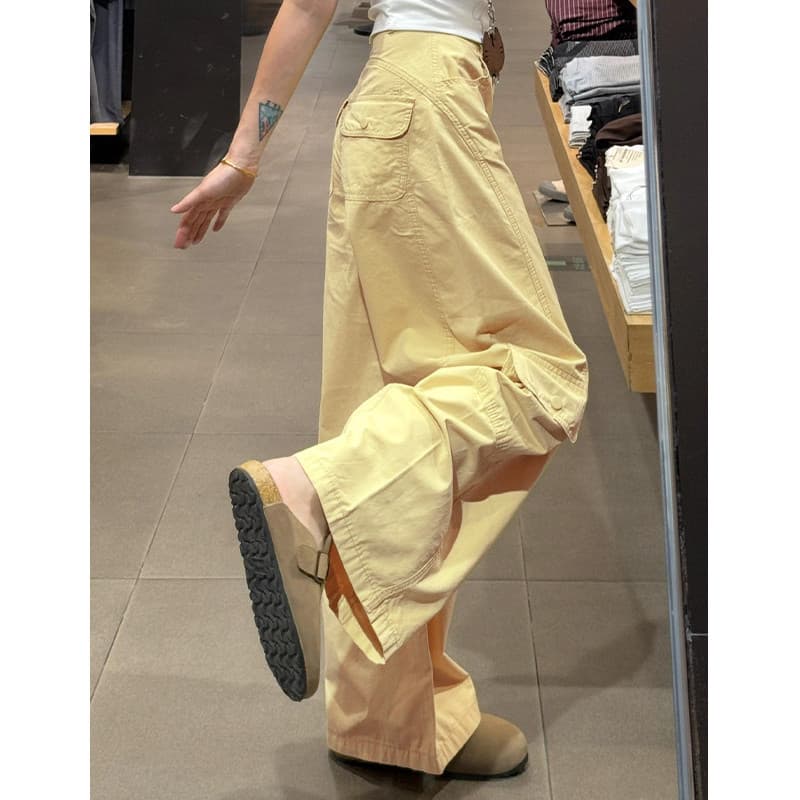Produtos em estoque pronto Entrega no mesmo dia Novo estilo solto mais fino Look perna larga pequena calça esportiva Cas