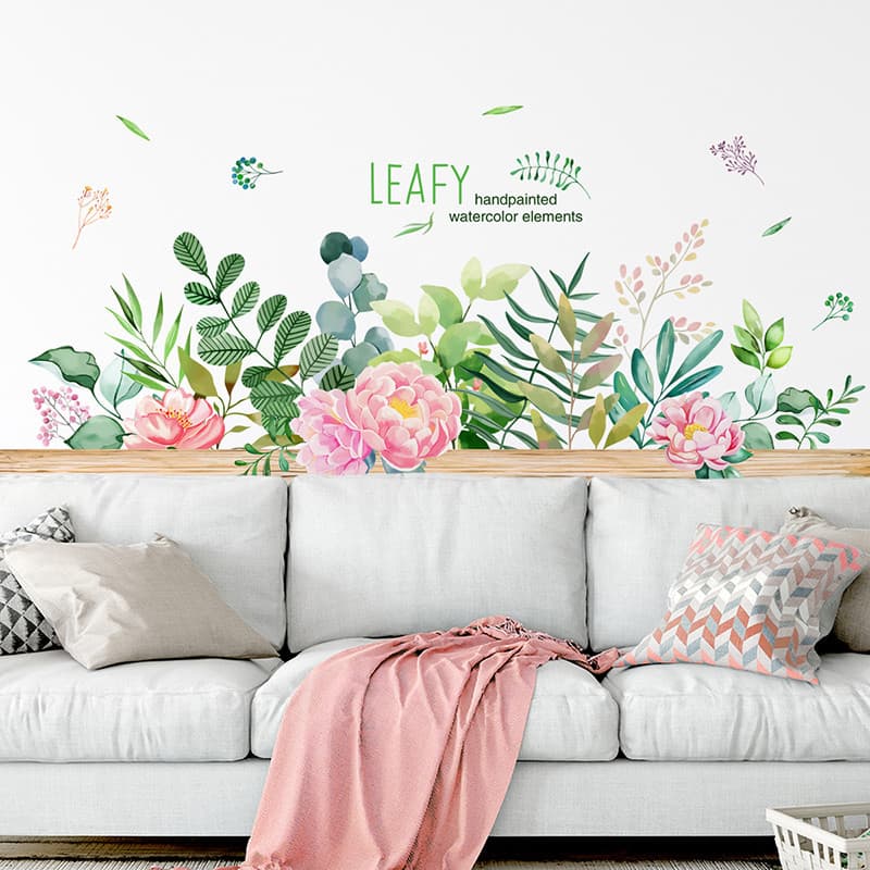 Ins estilo fundo fresco adesivos de parede decorações de parede quarto auto-adesivo adesivos de parede jardim de infânci
