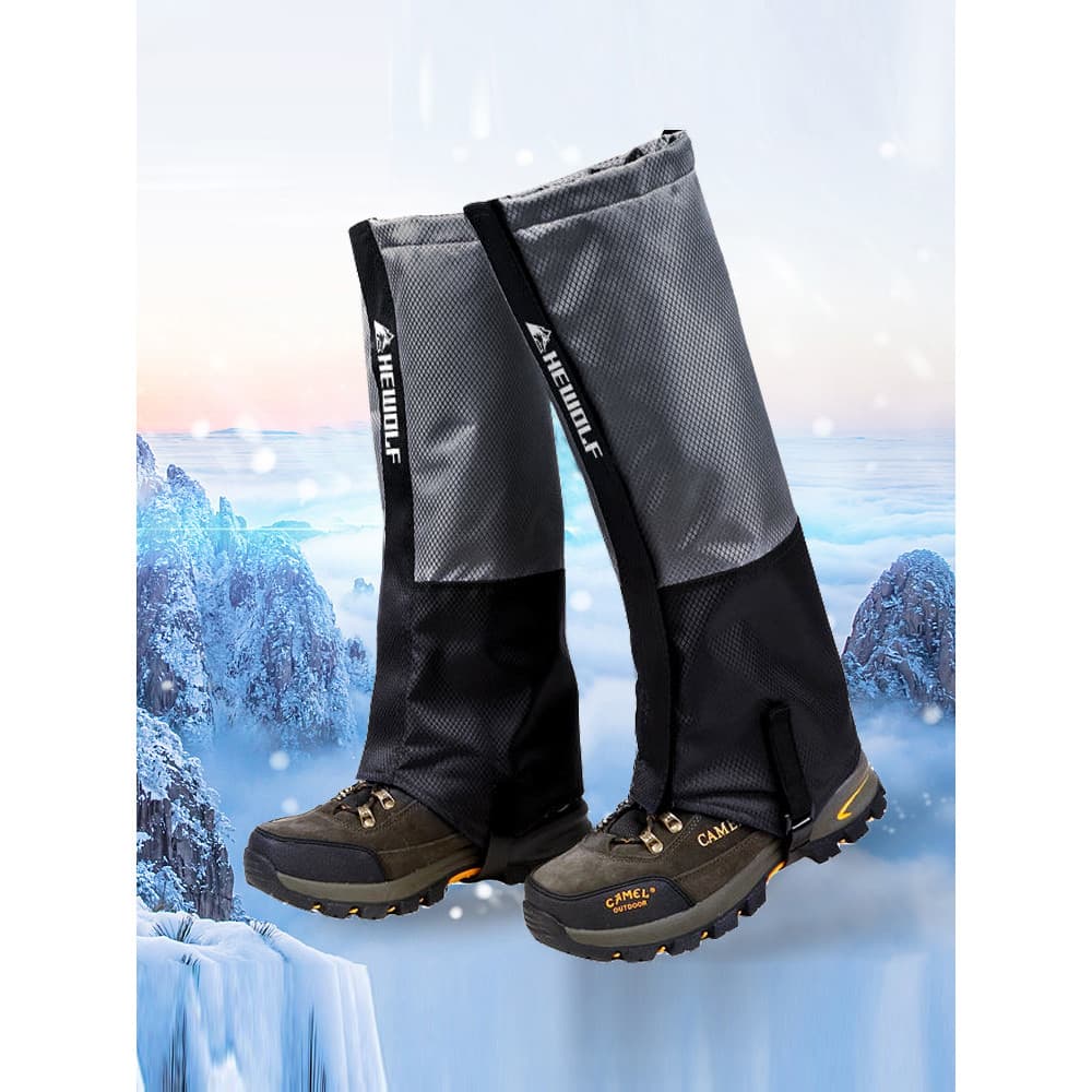 Capa de neve para escalada de neve ao ar livre, à prova d'água, calças de caminhada femininas, capa masculina de lã à pr