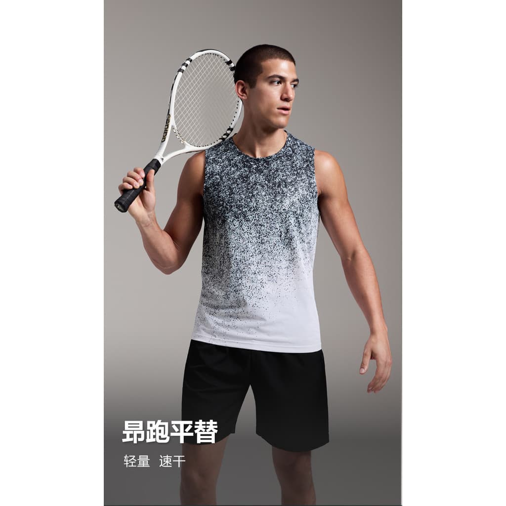 [Loja novo estilo] Colete esportivo de secagem rápida para corrida verão leve profissional corrida sem mangas camiseta r