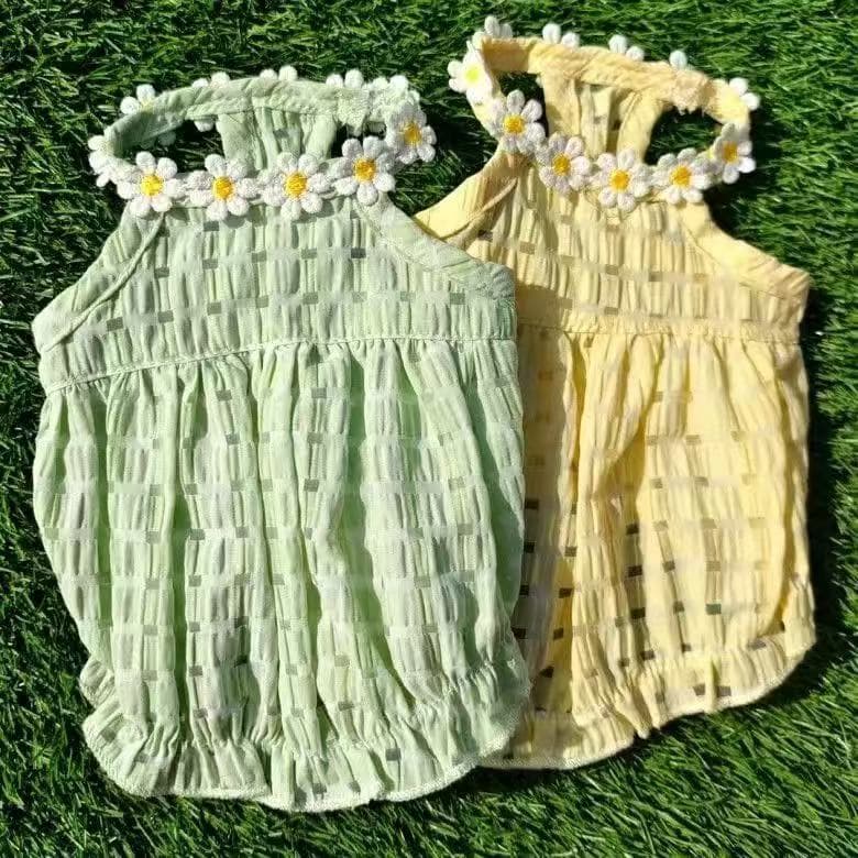 Filhote de cachorro roupas de verão verão 2026 vestido colete de cachorro gato pequeno Bichon de alta aparência fino ins
