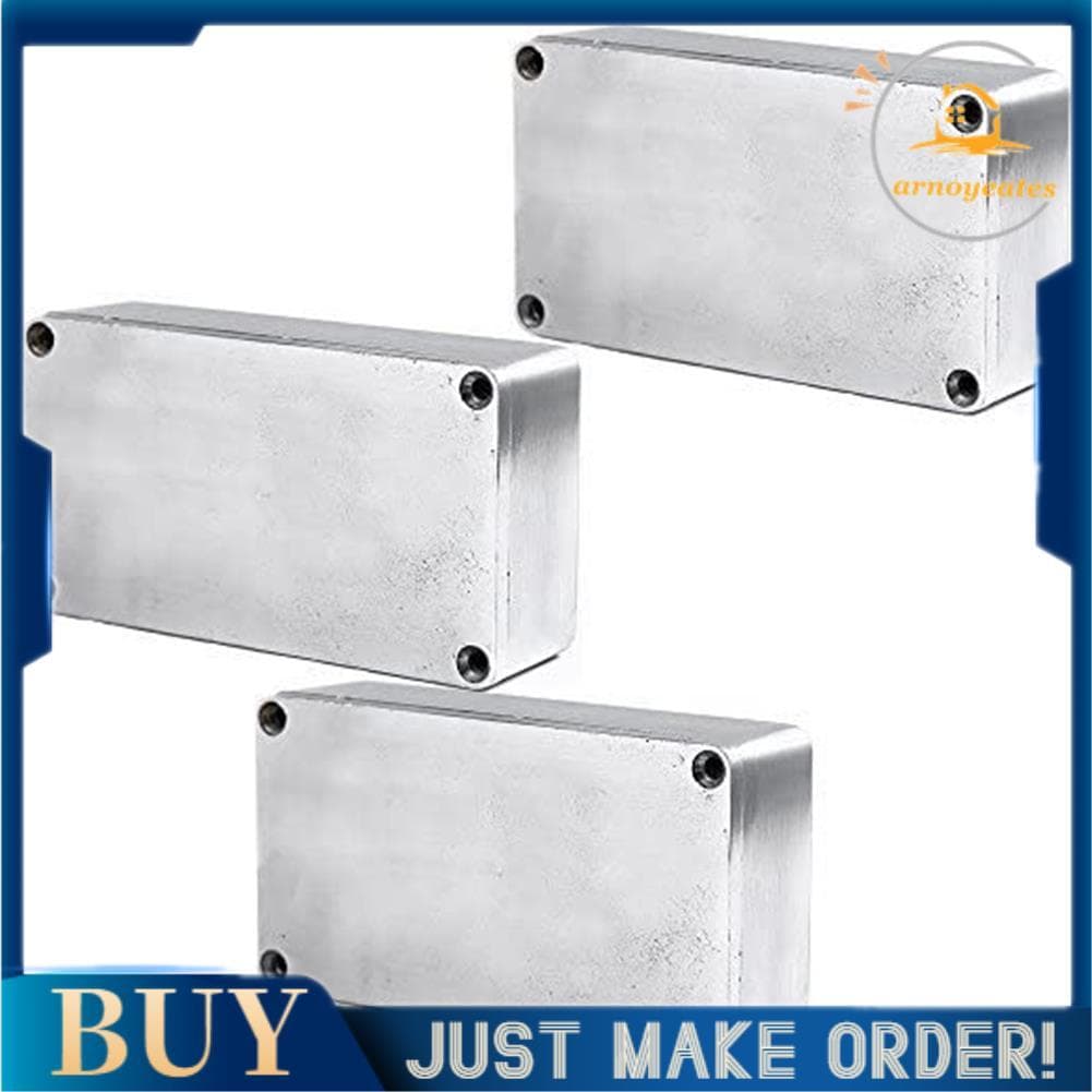 3 Pcs 1590B Estilo Pedal De Efeitos De Guitarra Alumínio Stomp Caixa Gabinete Para Kit De DIY