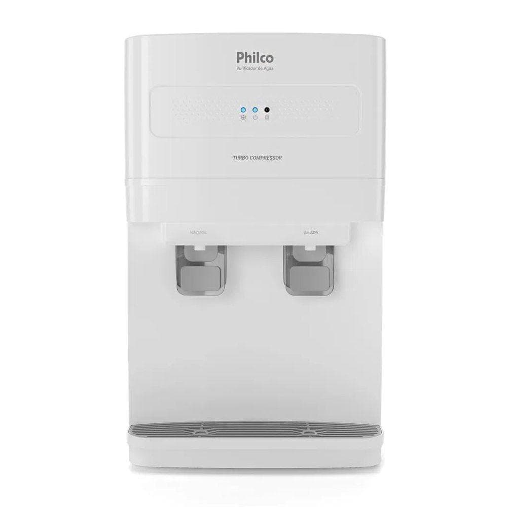 Purificador de Água de Mesa Philco PPU50A com Filtragem ECO e Água Natural e Gelada Branco 110V