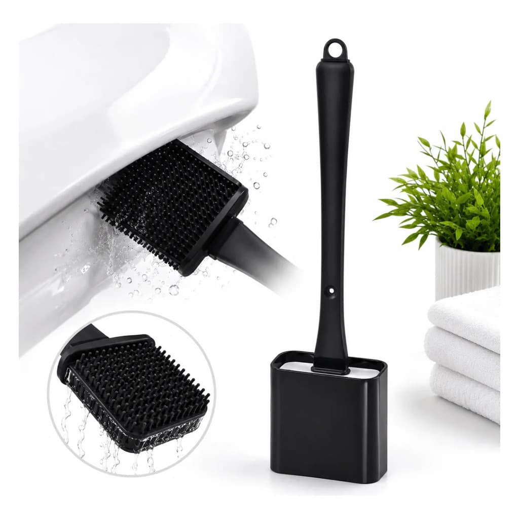 Escova De Silicone Vaso Sanitário Base Para Banheiro Privada
