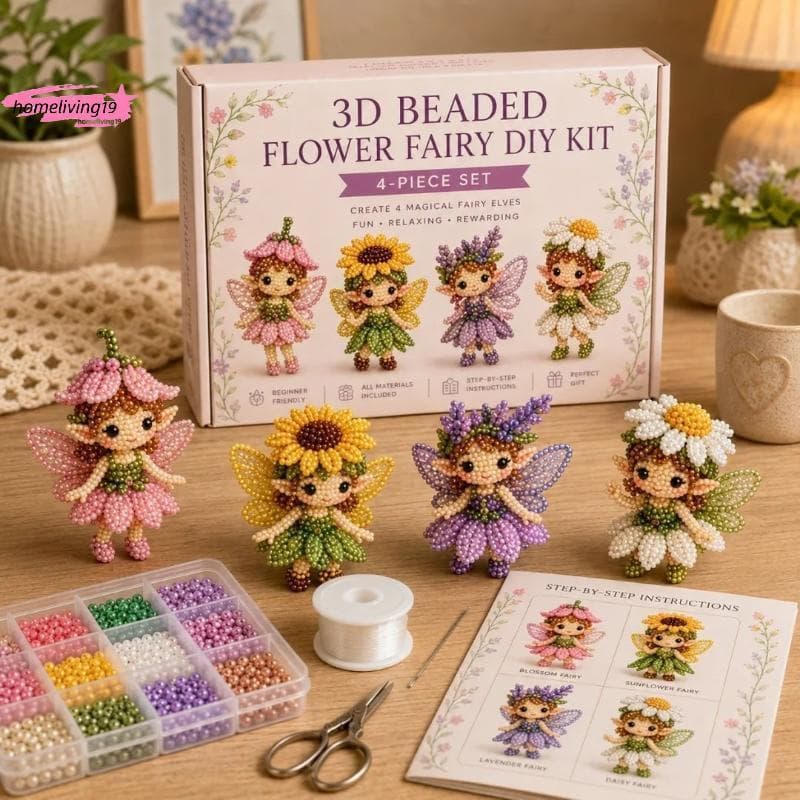HOM 3D Frisado Floresta Elfo DIY Kit De Artesanato Seguro Conjunto De Material Não Tóxico Para Doméstico Família Ligação