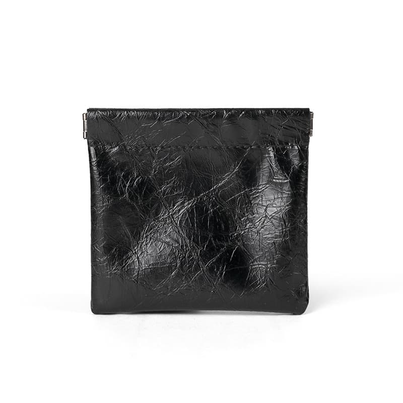 Mini bolsa de armazenamento portátil para fones de ouvido e cabos de dados com fecho de mola, super estilosa e prática p