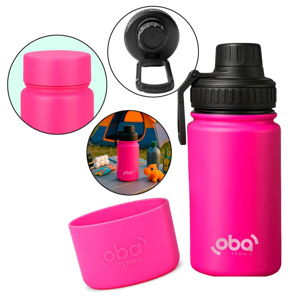Garrafa Térmica Kids 350ml Rosa