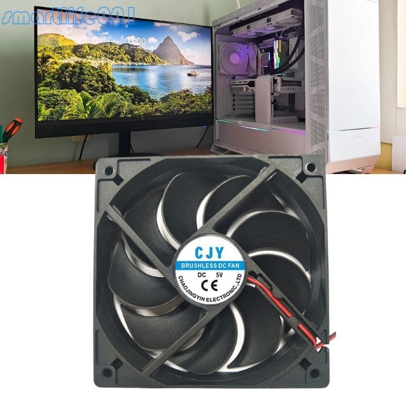 S * 120x120x25MM 5V 12V 24V Ventilador De Resfriamento Portátil Para Roteador Receptor De Chassi