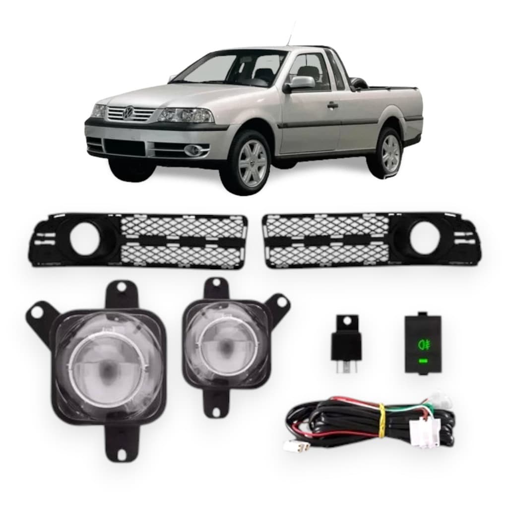 KIT FAROL AUXILIAR VW GOL/PARATI/SAVEIRO G3 1999 2002 FASE1 BT MOD.ORIGINAL