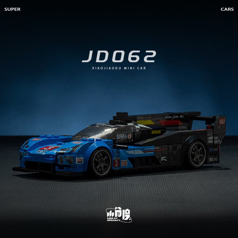 Brinquedo de montagem de blocos de construção, modelo de carro esportivo, ornamento, presente para homens