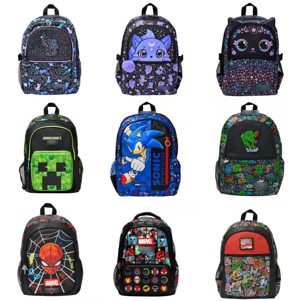 Mochila escolar grande da Austrália, mochila infantil para escola primária, série de mochilas escolares com desenhos ani