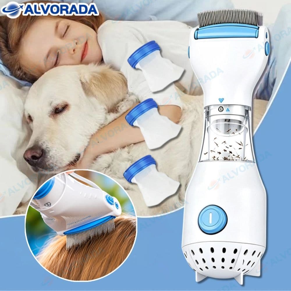 Removedor de piolhos elétrico para remover piolhos do seu cabelo ou pelos de animais de estimação-ALV