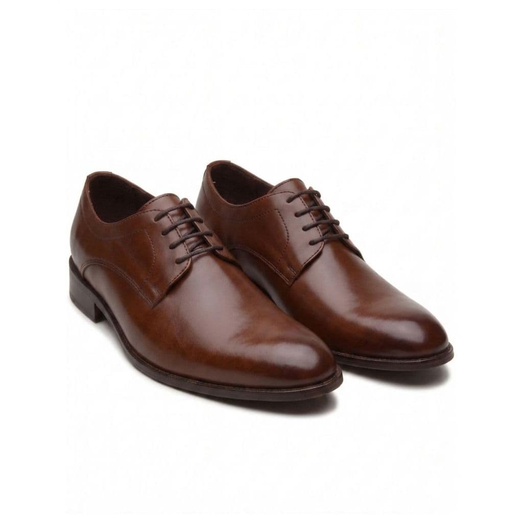 Sapato Social Masculino Couro Casual Conforto Sola Borracha Costurada