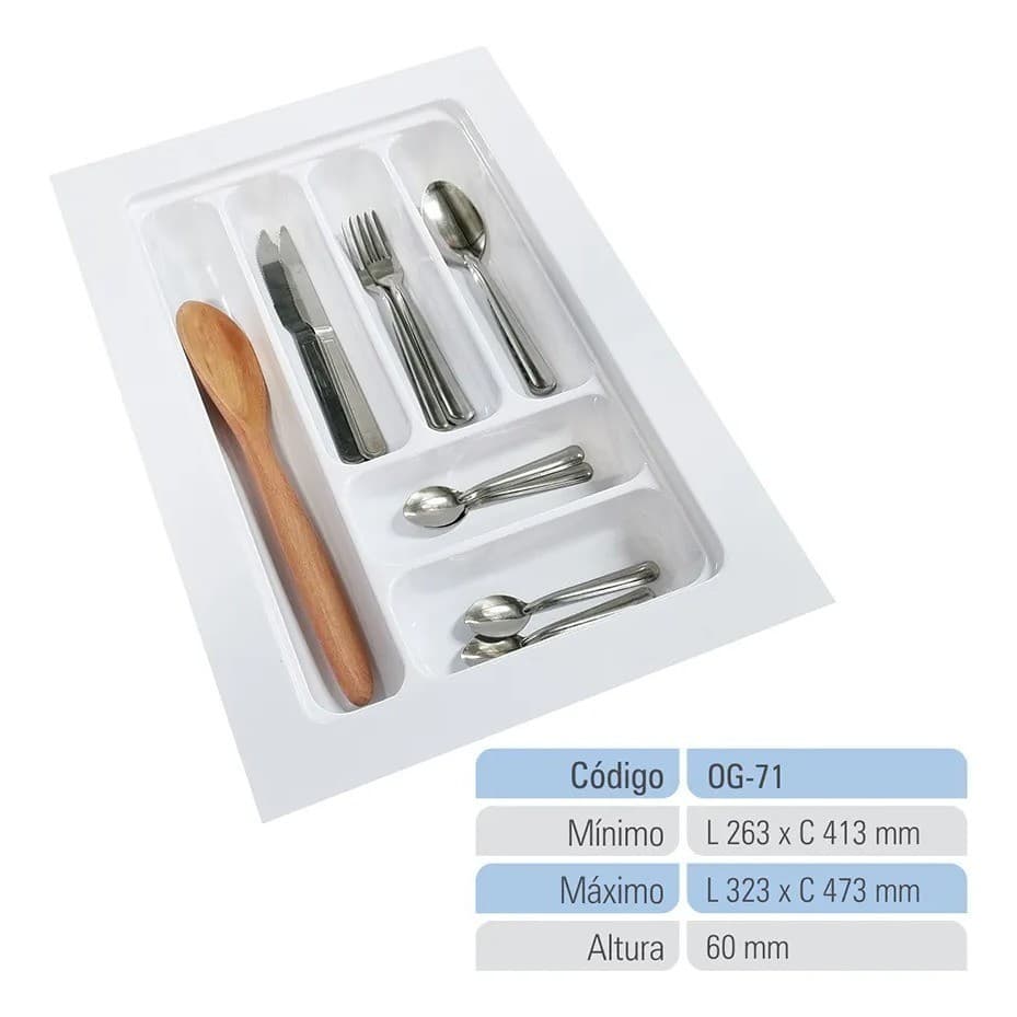 Organizador Gavetas Talher Branco Praticidade Elegância Qualquer Ambiente OG-71