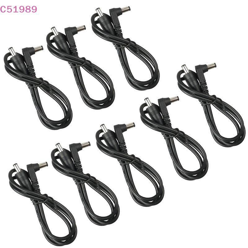 [kaan] 8 Unidades Cabo DC Pedal De Efeito De Guitarra Remendo De Alimentação/60 Cm Tamanho 2.1 mm BR