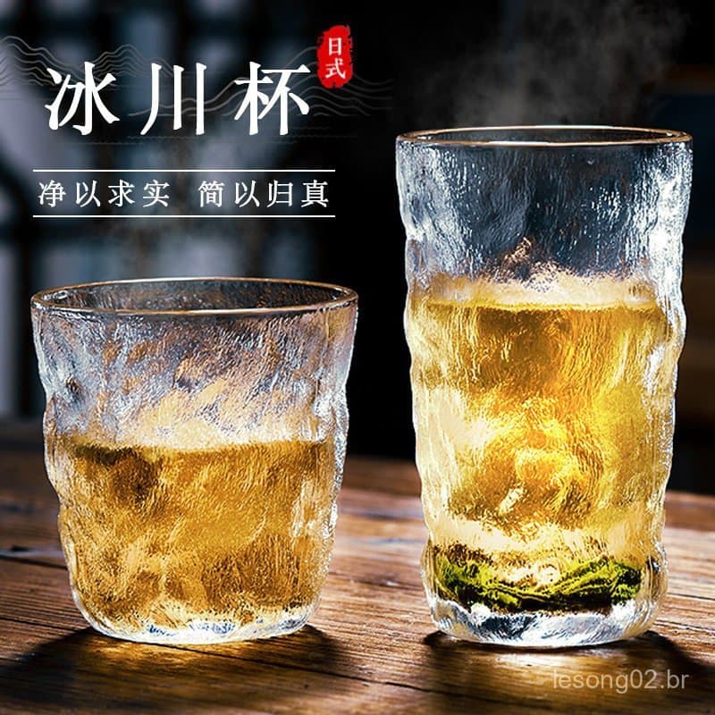 Copo de água de alto valor japonês glaciar copo Bar uísque cerveja copo influenciador xícara de café de água atacad
