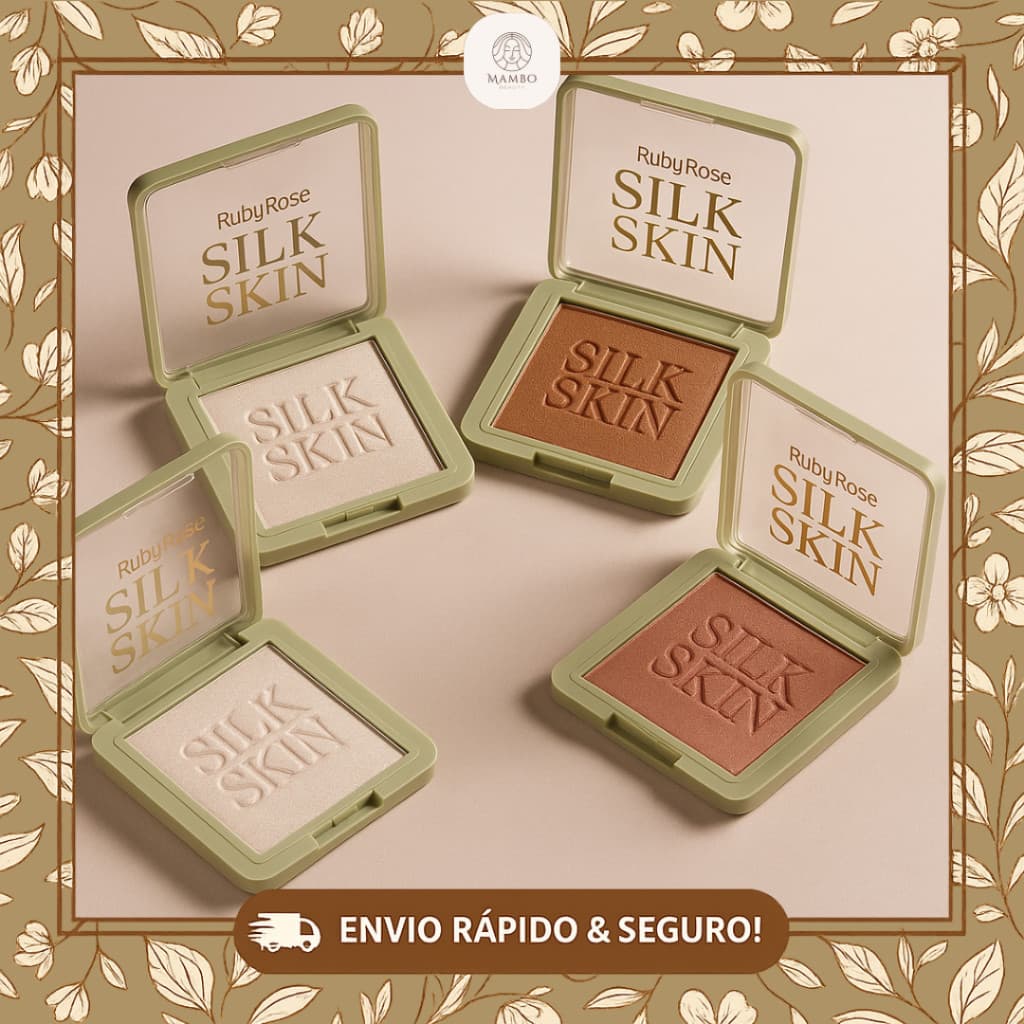 Blush Ruby Rose Silk Skin Marble Bloom - Acabamento Aveludado Com Glow Natural