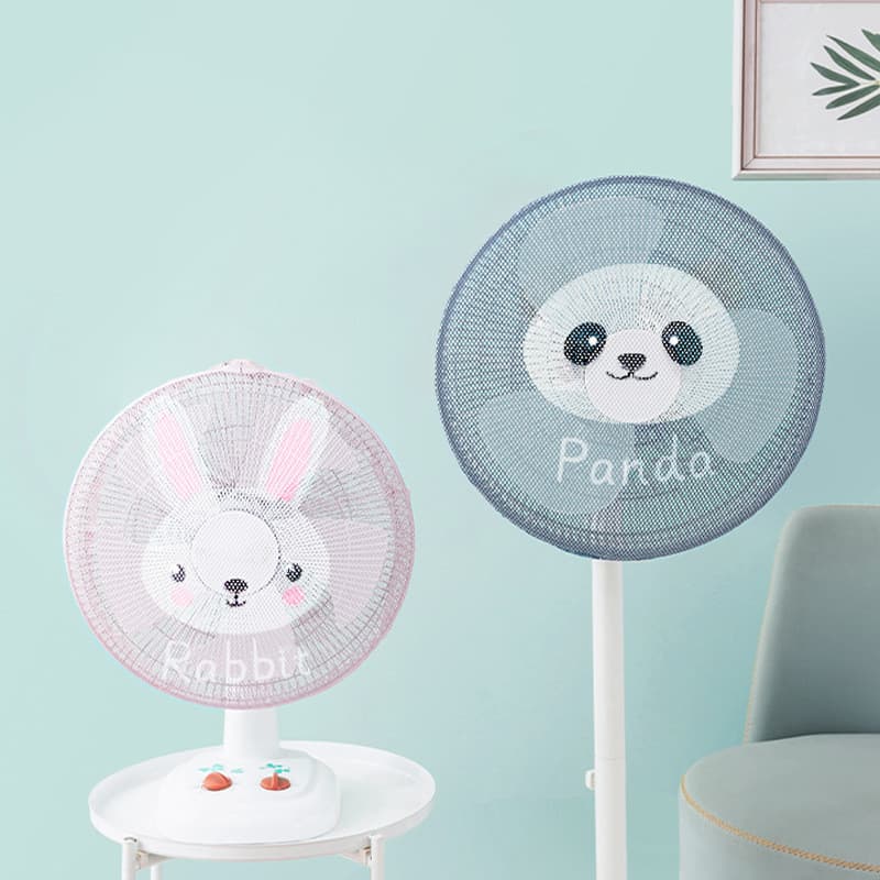 Capa protetora para ventilador de mão, Anti-pitada, ventilador elétrico, capa protetora para crianças, malha de chão dom