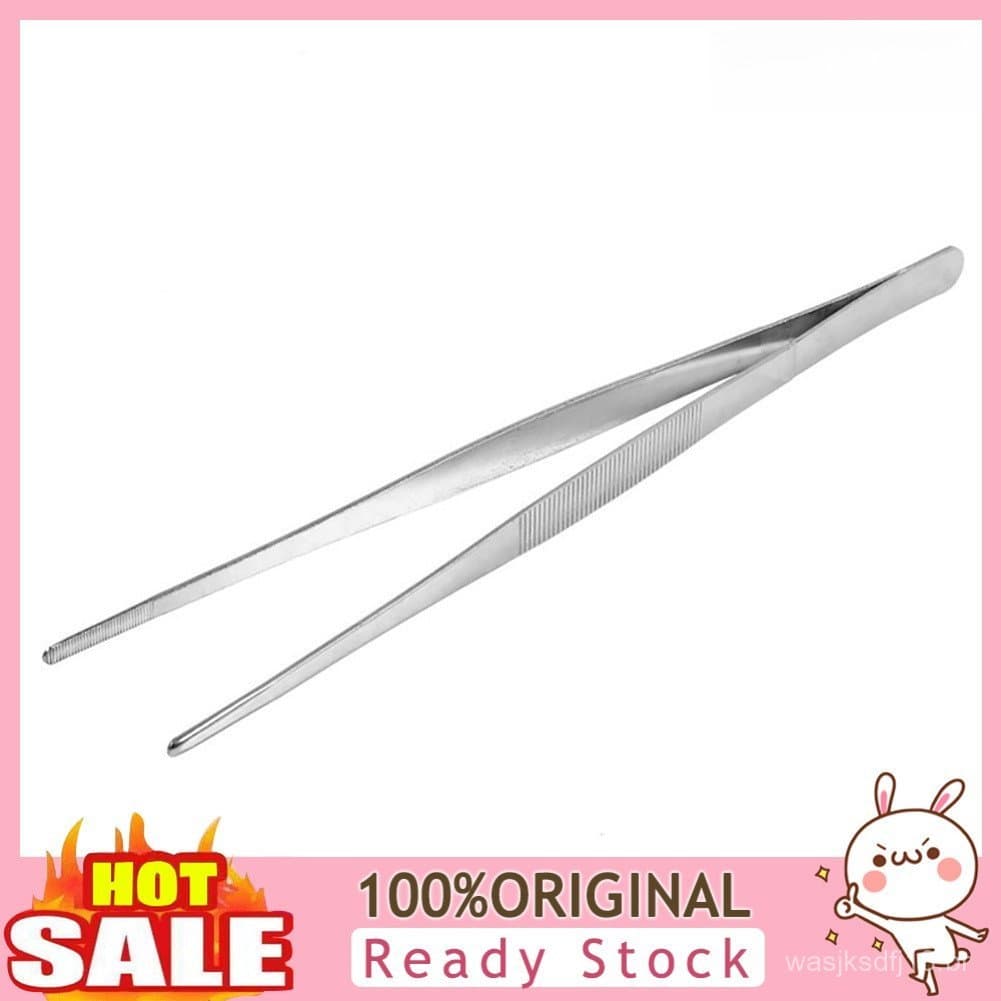 [SKI] Pinça Dentada 16/20/25/30cm De Aço Inoxidável Pinças Longas Para Churrasqueiras