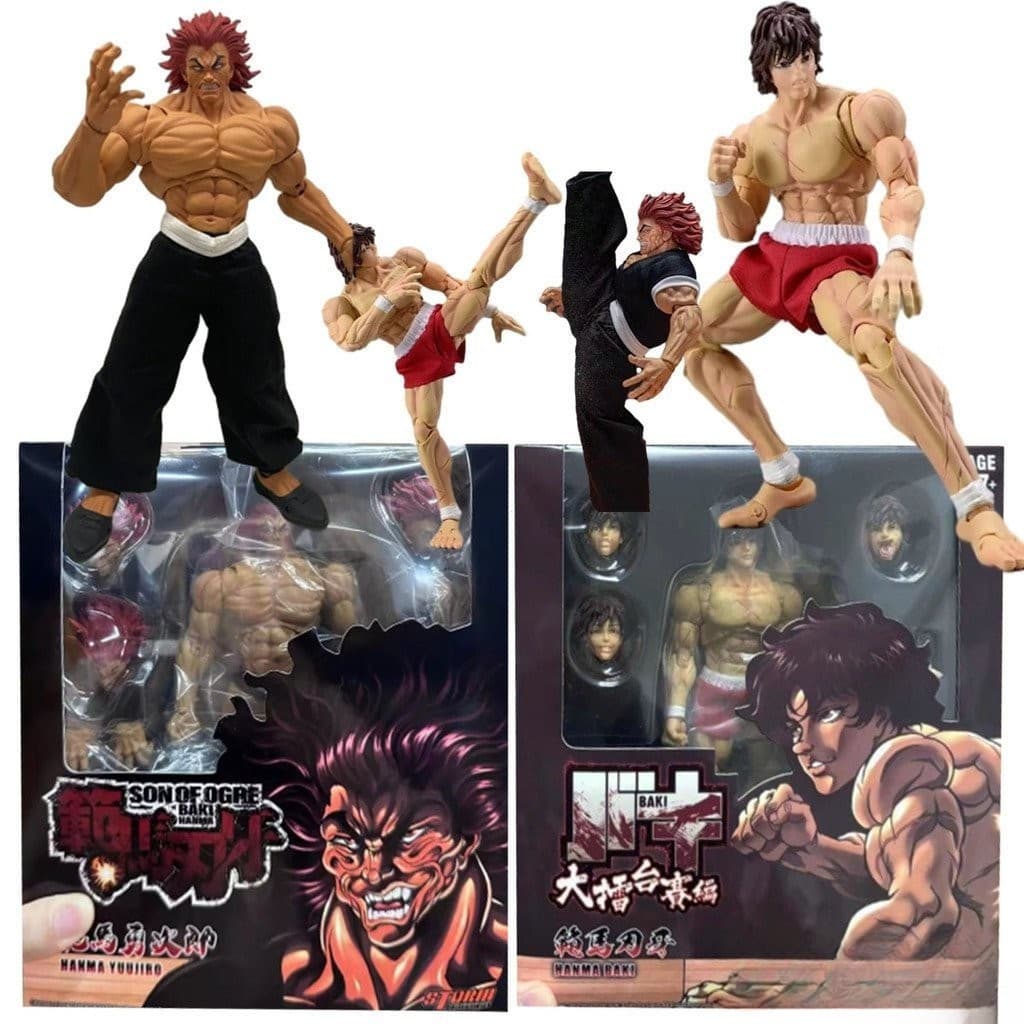 Figura de Ação Baki Hanma Yujiro ST 1/12 Padrão de Dobradiça Brinquedo de Anime Boneca Modelo de Brinquedo Coleção Prese