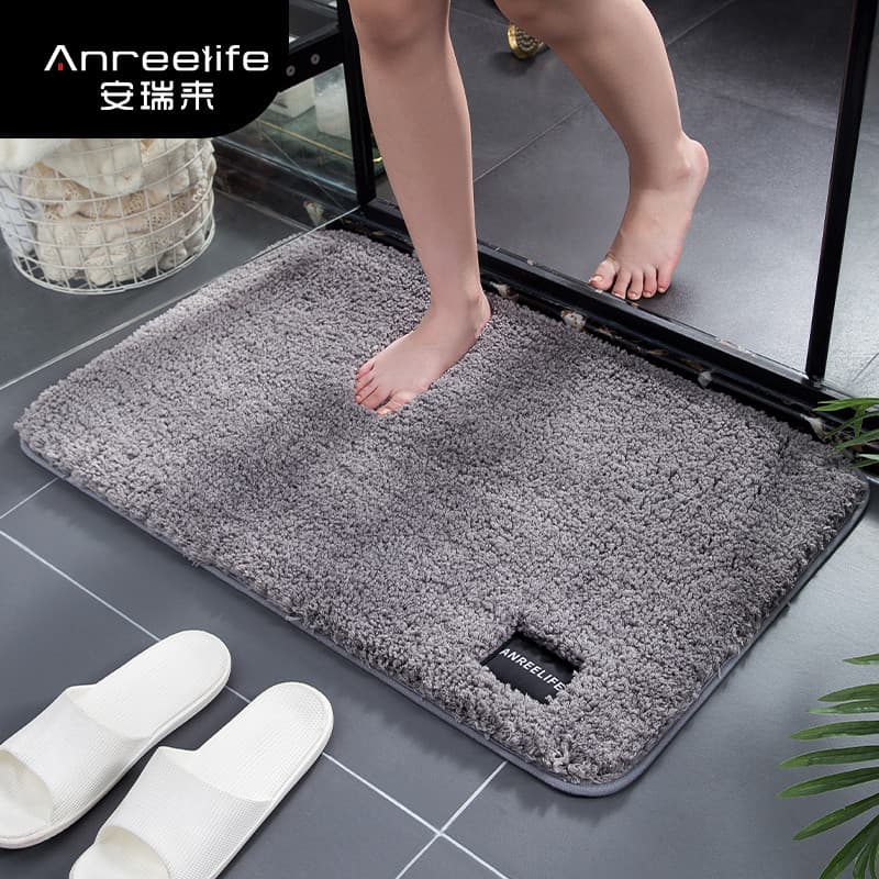Tapete grosso para porta de banheiro, tapete absorvente para pés de banheiro, quarto, porta de entrada, lsicgs