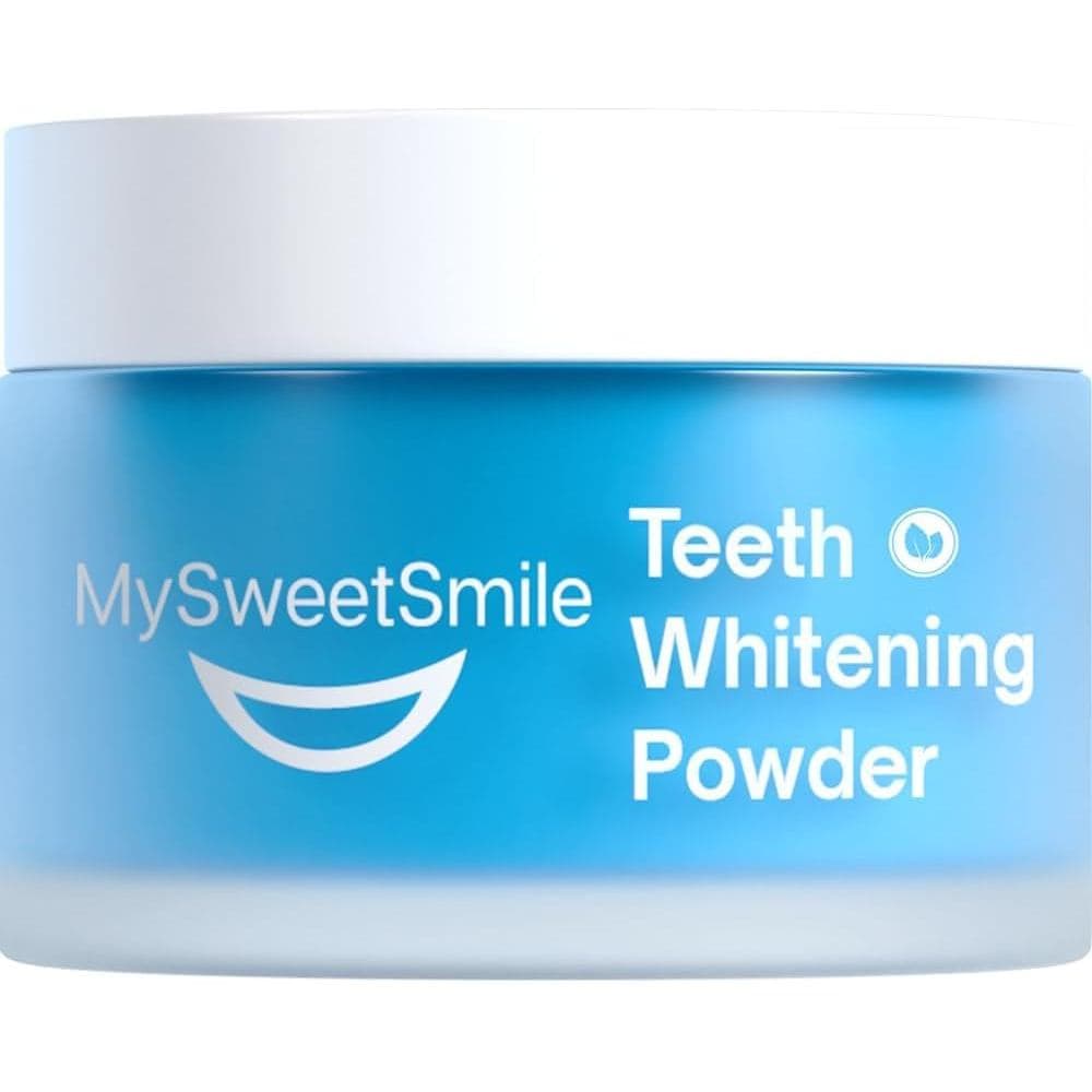 Pó Clareador Dental MySweetSmile – Suprimento para 6 Meses – Remove Manchas de Café, Chá, Tabagismo e Envelhecimento Acu