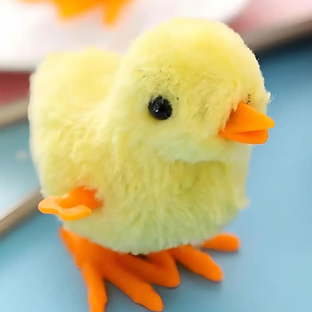 Pintinho Amarelinho Divertido De Pelúcia A Corda 9cm Grande