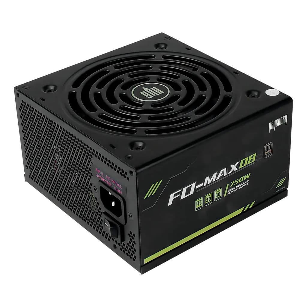 Fonte Alimentação Atx Pc Gamer Revenger 750w 80 Plus Gold Preto
