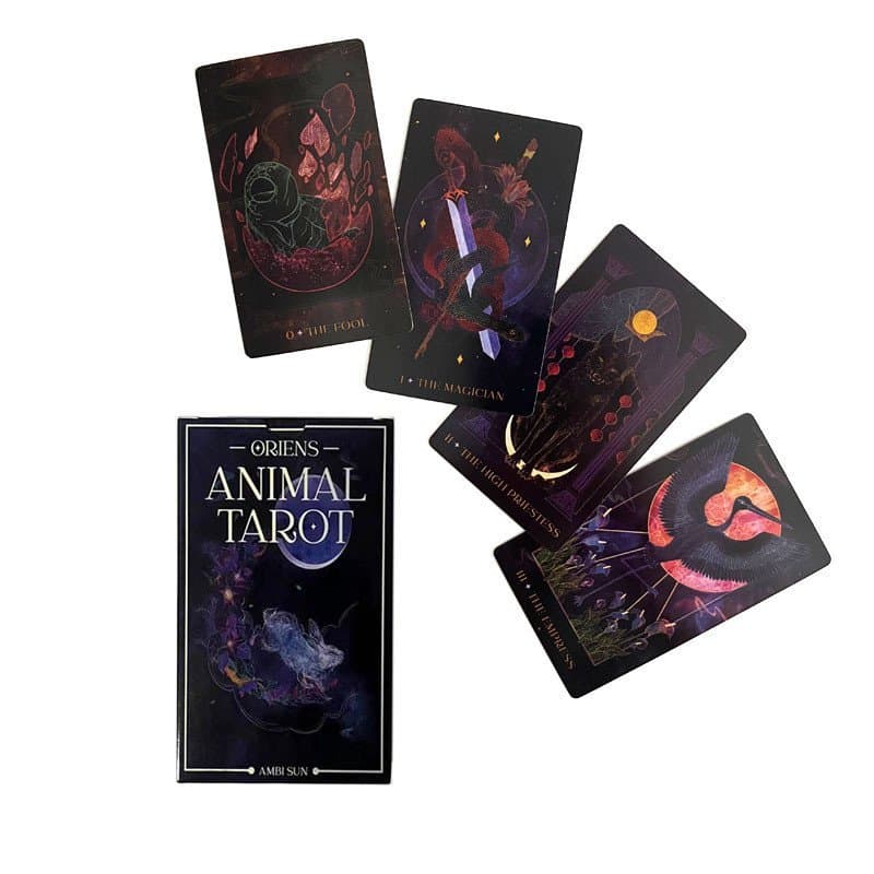 Tarot Estrela do Amanhã 12x7cm 3ª Edição Oriens Animal Tarot Jogo de Tabuleiro Zero 7.21 N1XO