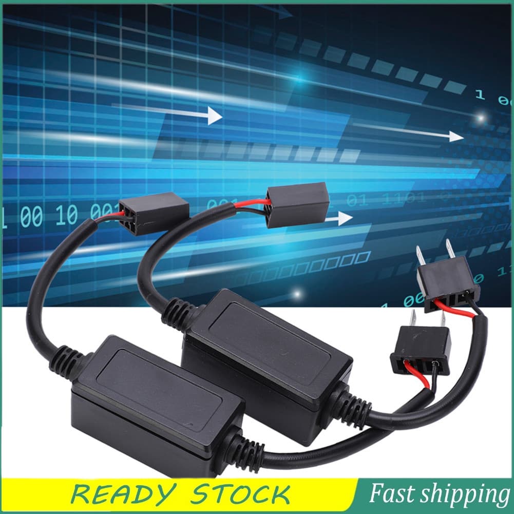 2 unidades decodificador LED anticintilação do painel do carro, código de erro, cancelador de falhas para H7 DC 9V-16V