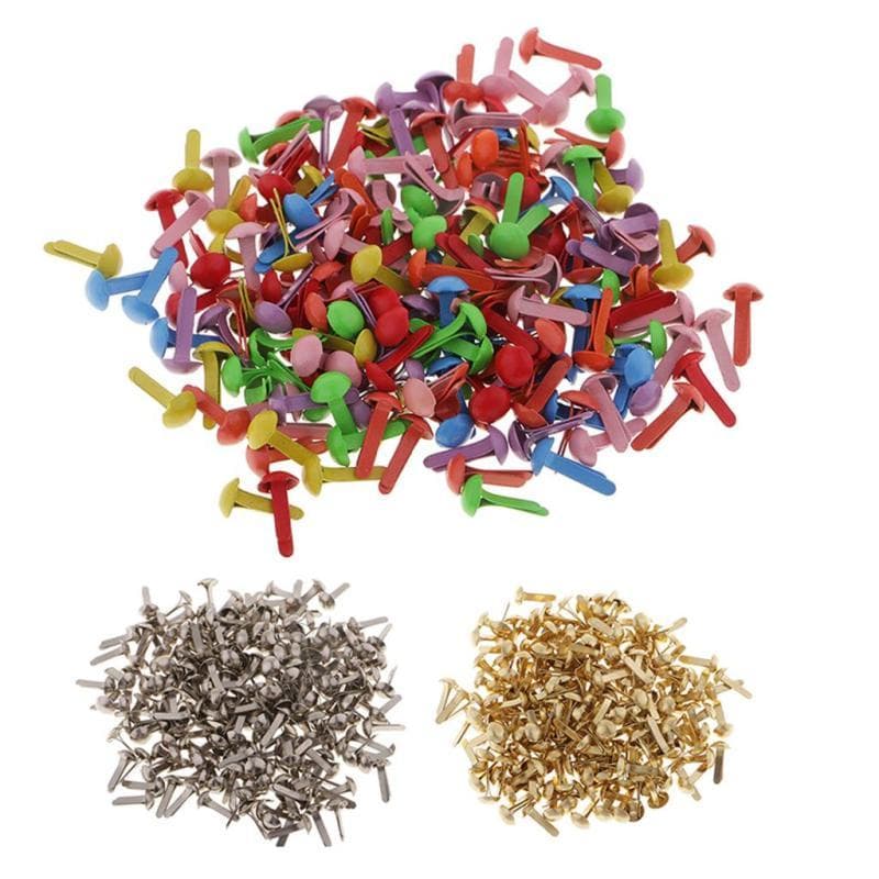 [Fineblue] Prendedor De Papel Decorativo Brad De Cores Mistas , Acessórios Artesanais De Metal , Pacote Com 100 Para Dec