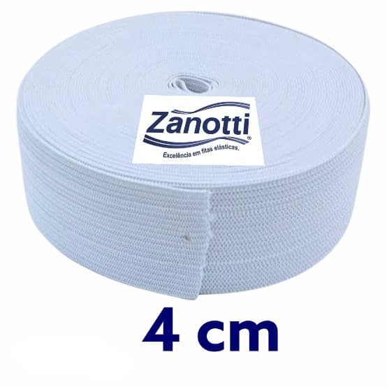 Elástico 4 Cm Bermuda Calça Saia Moletom Rolo 25 Metros