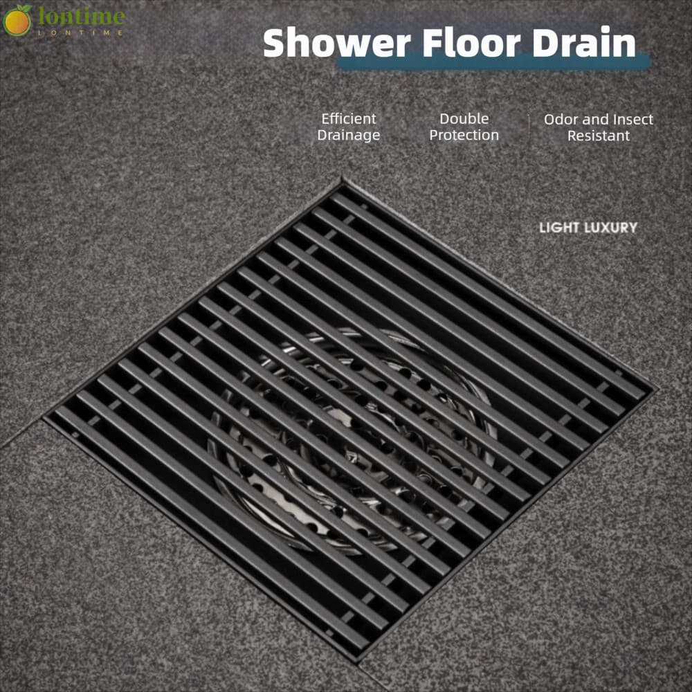 LONTIME Dreno De Piso De Banheiro , Grandes Ralos De Chuveiro De Drenagem À Prova De Insetos , Filtro Anti-odor