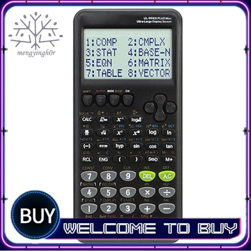 Calculadora De Função Científica De Tela Grande 417 Multifuncional Com Caneta À Base De Água Preta