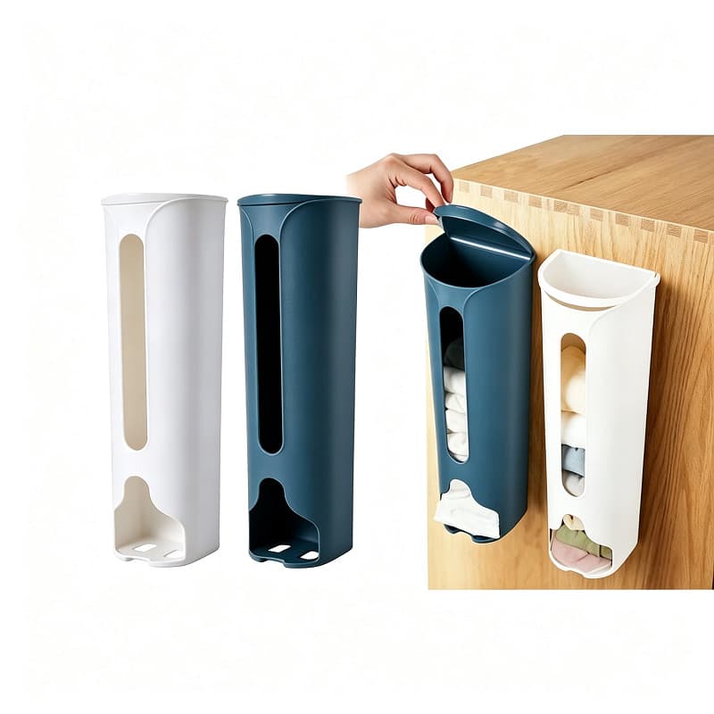 Porta Sacolas Plásticas Dispenser de Parede Organizador para Sacolas de Supermercado e Sacos de Lixo Cozinha