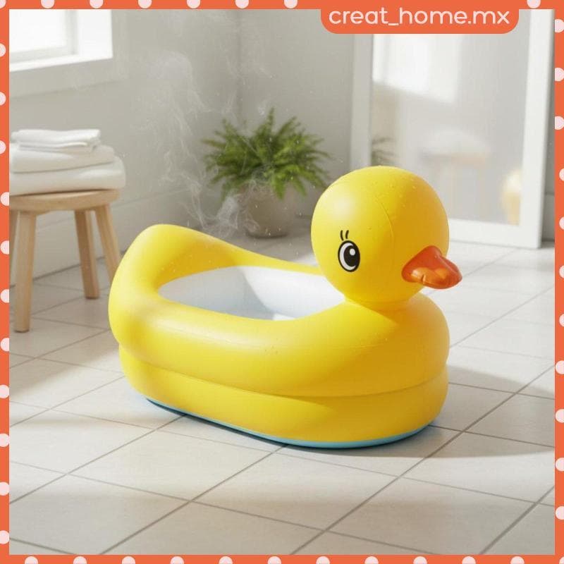[Creat_home] Suporte De Fundo De Bolha Para Banheira De Bebê Inflável Portátil Crianças Pequenas , Viagens , Banheiro ,