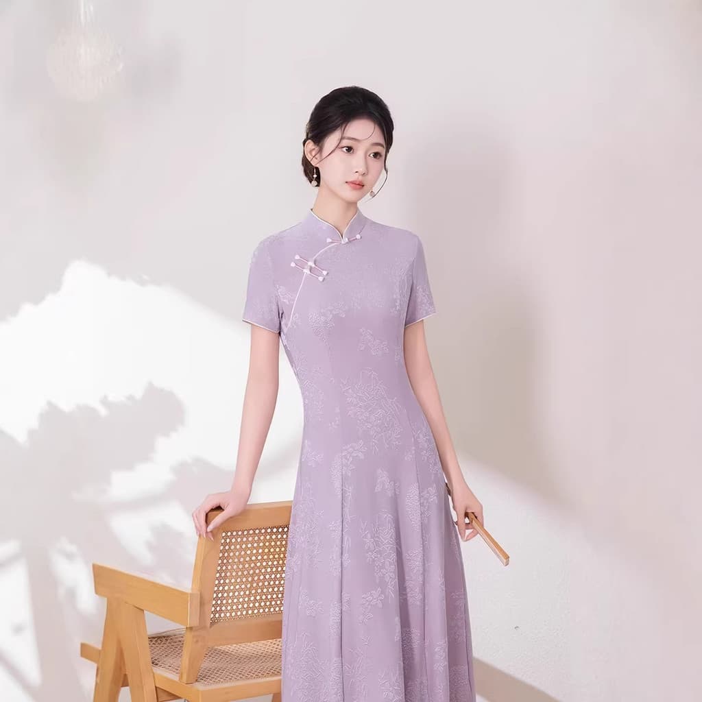 2026 novo estilo Cheongsam novo estilo chinês estilo jovem fresco verão diário Commuter vestido retrô estilo chinês