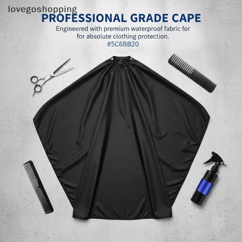 [lovego] Capa De Corte De Cabelo Para Cabeleireiro Profissional Com Fecho De Pressão Ajustável Barbeiro Salão De Beleza