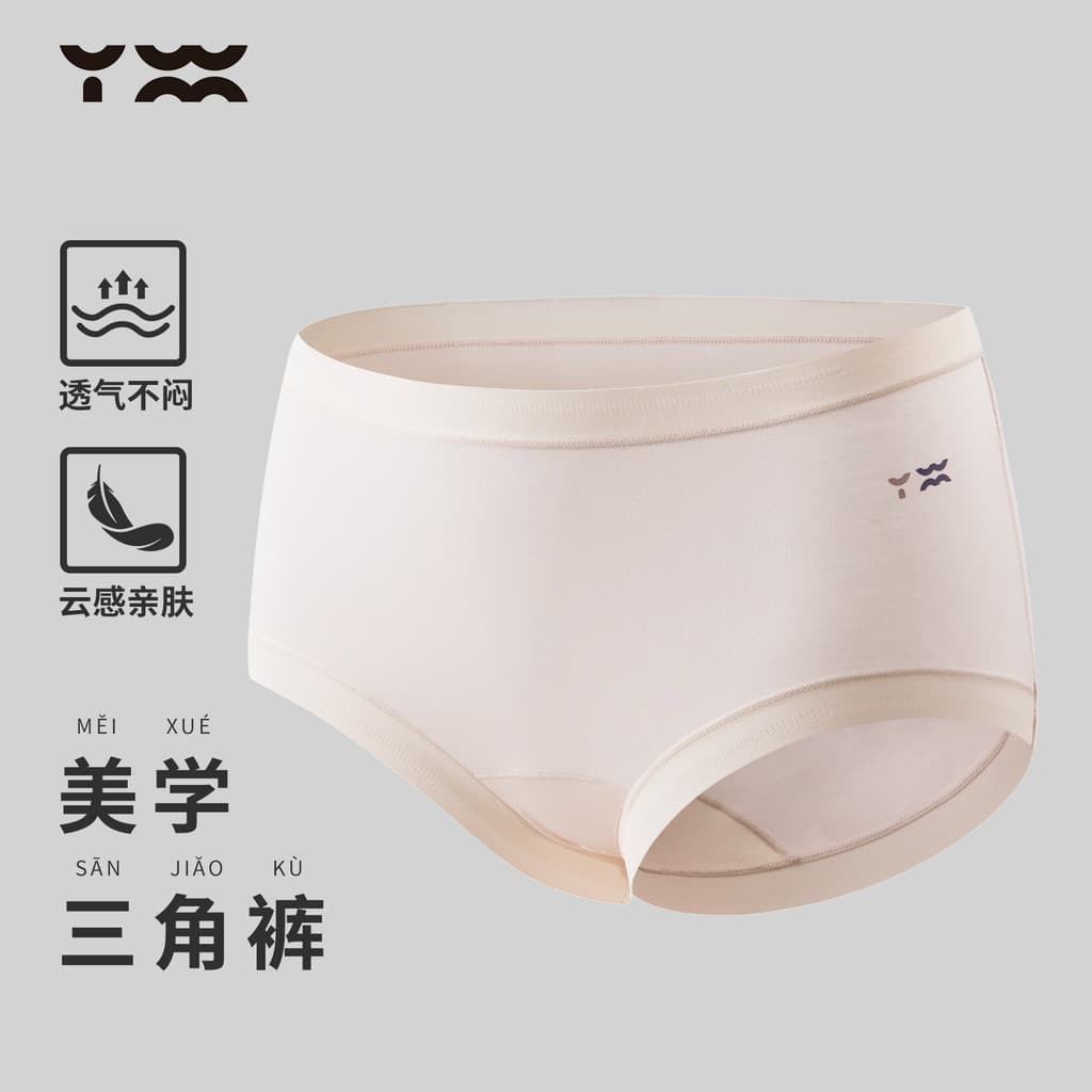 Artesão Yimingzuo Calcinha feminina 80 peças de seda Modal com fundo estendido falando calcinha sem costura adequada par