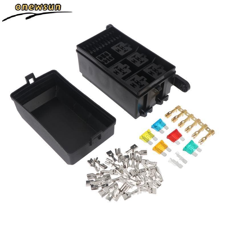 Caixa De Fusíveis De Relé Automotivo 4 Relés 6 IP65 À Prova D'água Resistente Ao Calor Para Carro Tru UTV ATV