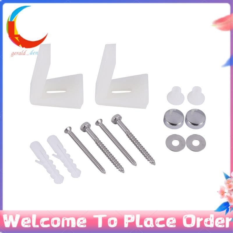 Banheiro Angular Piso Wc Vaso Sanitário Bidê Ou Semi Pedestal Kit De Fixação Parafusos