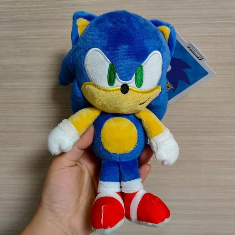 [Pronto para envio] Sonic Burger King, estoque pronto para comércio exterior, Sonic azul de 20cm, brinquedo super fofo d