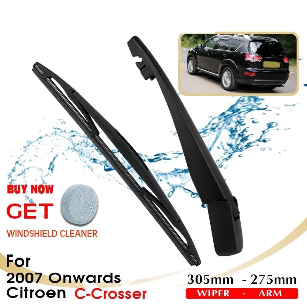 Lâmina Do Carro Traseiro Pára-Brisa Limpador Braço Escovas Para Citroen C-Crosser 305MM Brisas Estilo Automático 2007 Em