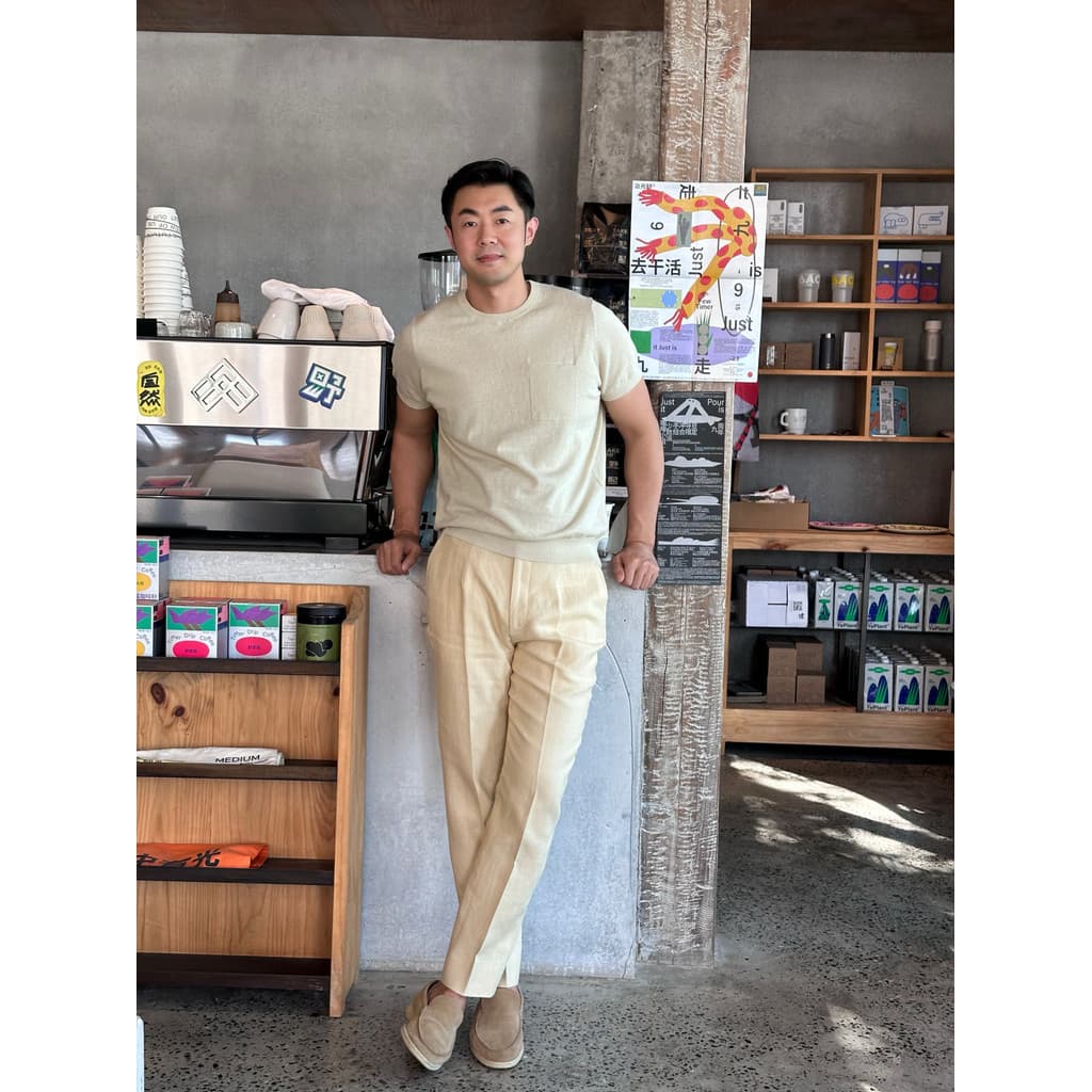 High-End algodão linho misturado pulôver de manga curta camiseta verão leve respirável linho camiseta bolso t moda mascu