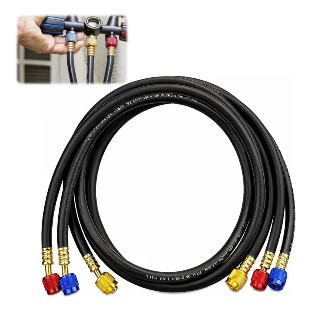Kit 3 Mangueira Manifold Ar Condicionado R22 R134a R410a 800/4000psi 90CM