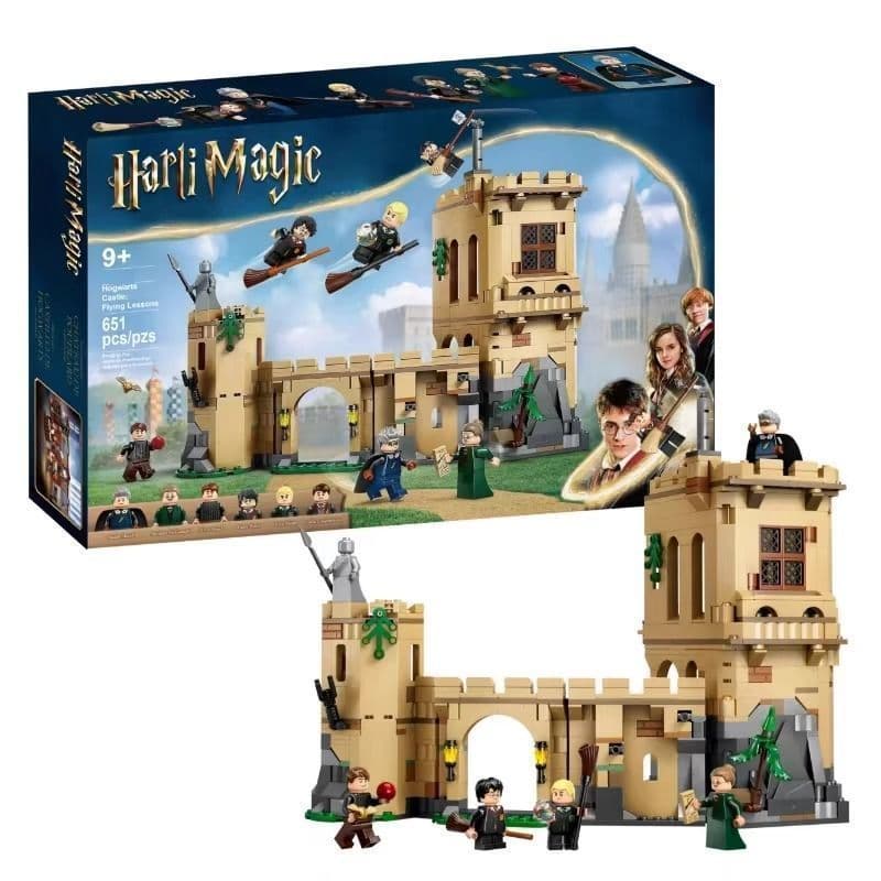 Compatível com Lego Hogwarts Castle Flight Lição Harry Magic Series 76447 Crianças Montadas Bloco de Construção Brinqued