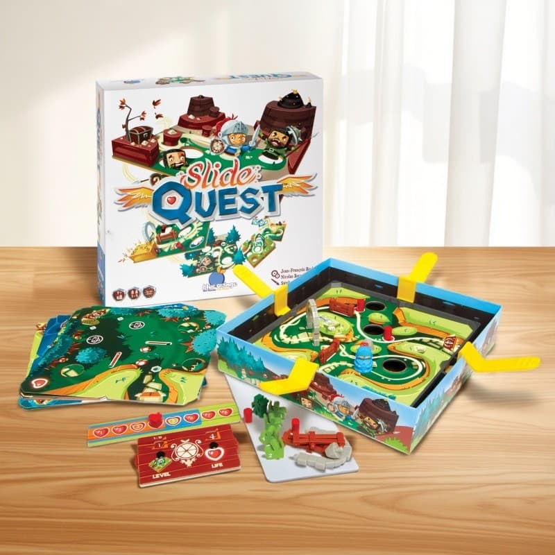 [Jogo de tabuleiro One Moment Hall] Slide Quest Balance Knight 7+Jogo infantil Jogo de tabuleiro de ação de cooperação