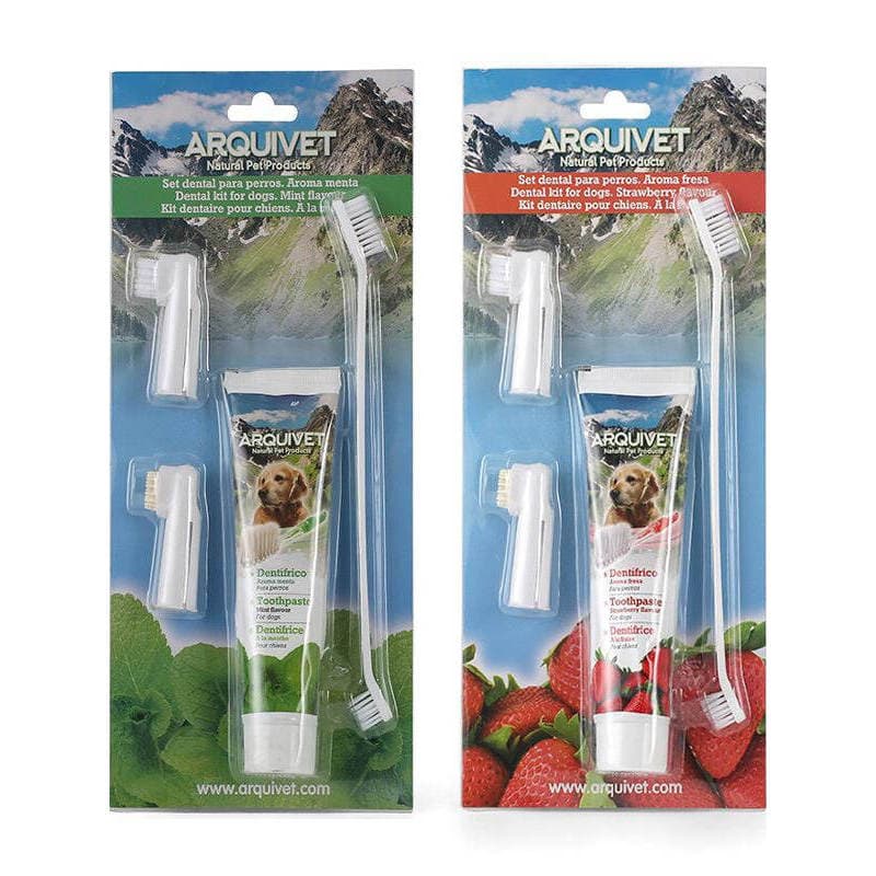 Conjunto de escova de dentes para cães, pasta de dentes para animais de estimação, limpeza Oral, gengivas, desodorização