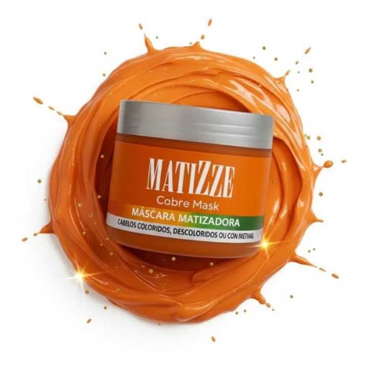 Máscara Tonalizante Ruivos e Acobreados Sem amônia Matizze 250g Resultado Natural com Brilho Intenso