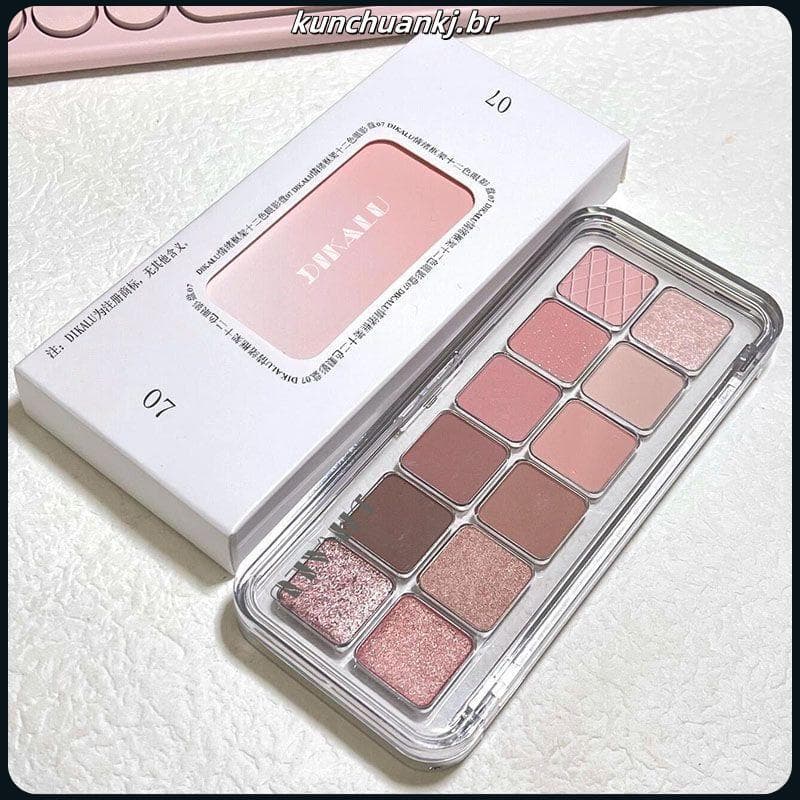 6546 Coleção Pessoas Xiaoyu Begonia Recomendado 12 Cores Paleta de Sombras Redutoras de Inchaço 2025 Novo Estilo Perolad